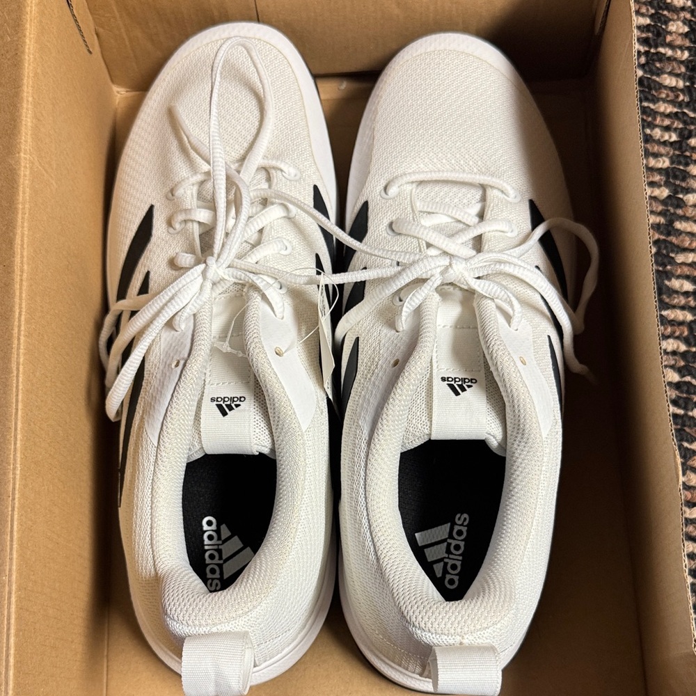 adidas White and Black Low-Top Sneakers